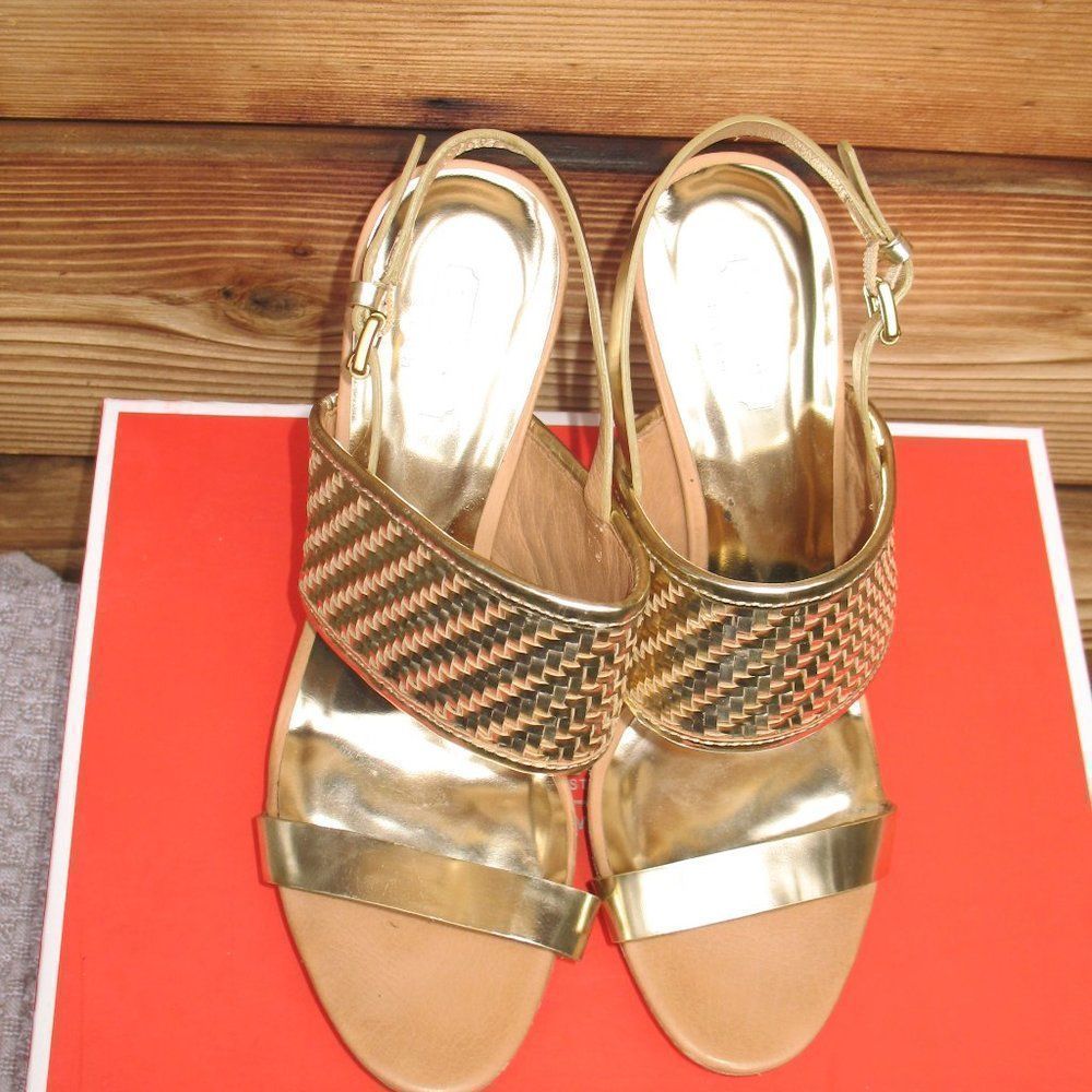 Coach Steffi Metallic  Platform Heels Shoes - Picture 4 of 11
